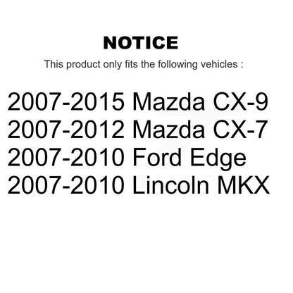 Plaquettes de frein à disque semi-métalliques arrière, pour Mazda Ford Edge CX-7 CX-9 Lincoln MKX