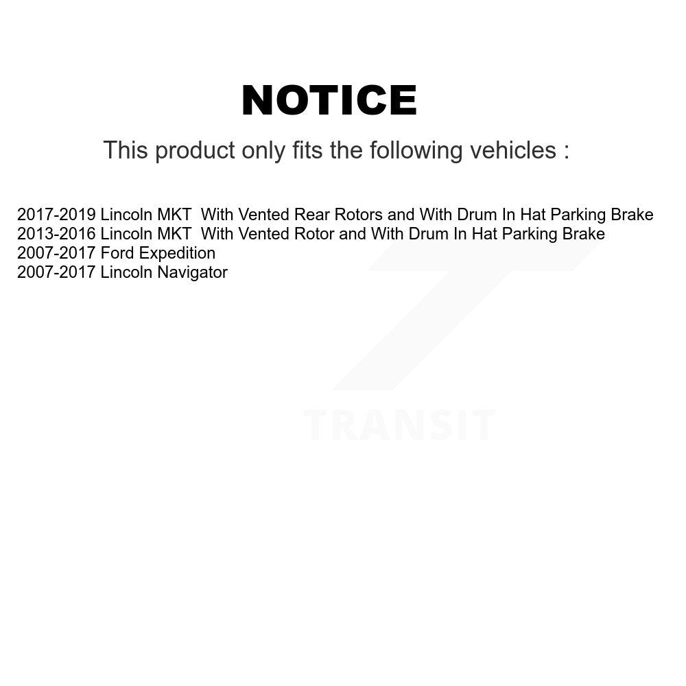 Plaquettes de frein à disque semi-métalliques arrière, pour Ford Expedition Lincoln Navigator MKT