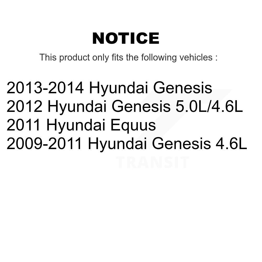 Plaquettes de frein à disque semi-métalliques avant pour Hyundai Genesis Equus SIM-1396