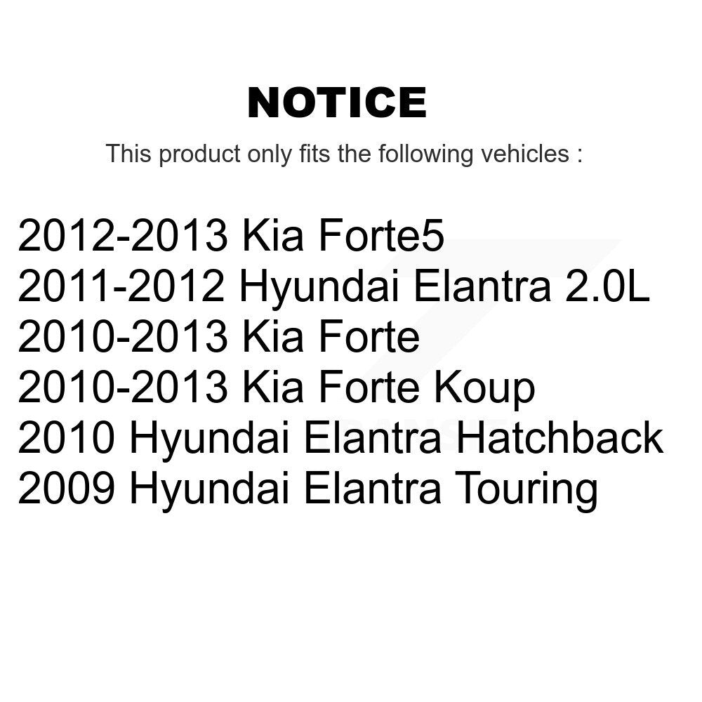 Plaquettes de frein à disque semi-métalliques avant, pour Hyundai Elantra Kia Forte koup Forte5
