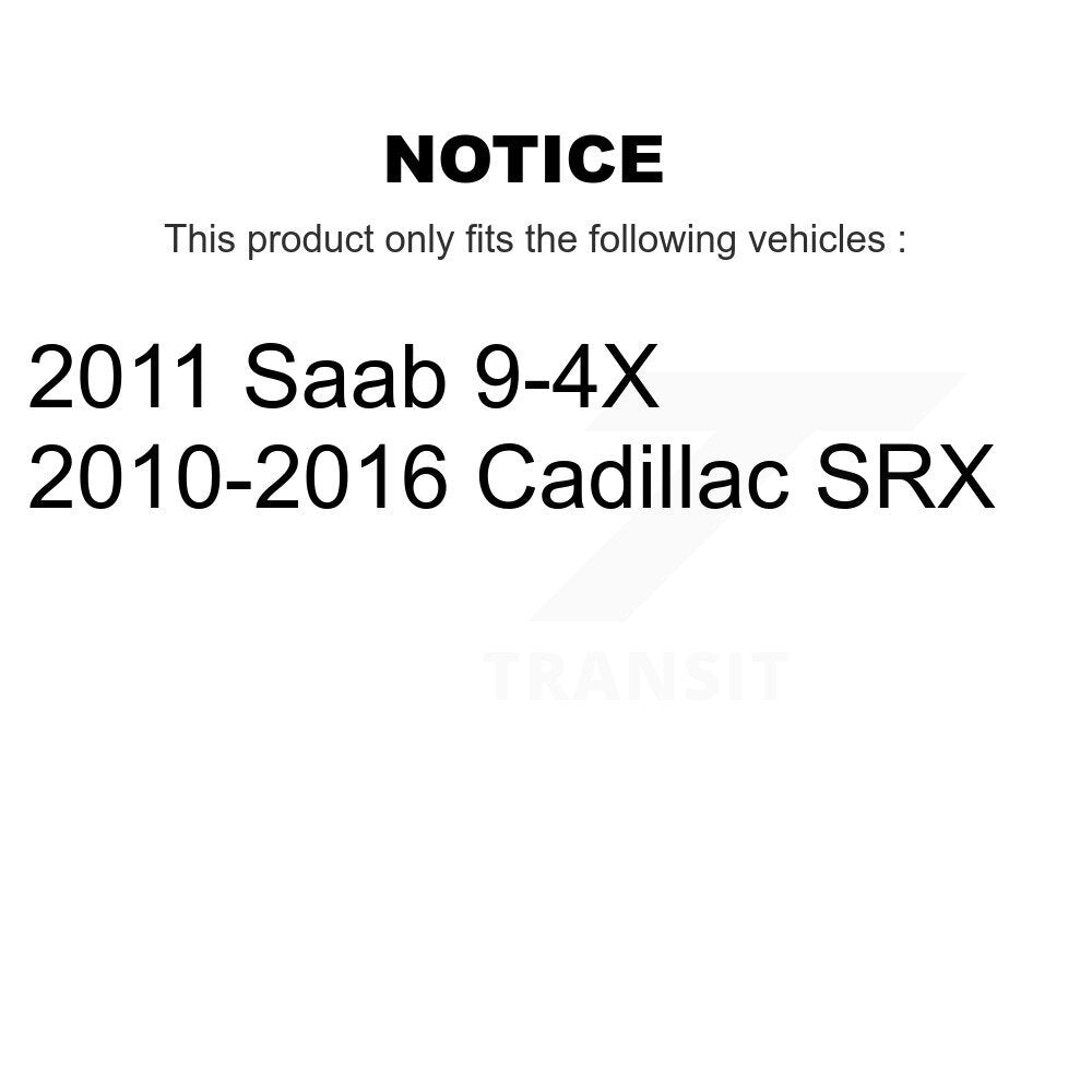 Plaquettes de frein à disque semi-métalliques avant pour Cadillac SRX Saab 9-4X SIM-1422