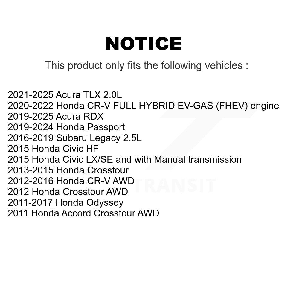 Plaquettes de frein à disque semi-métalliques avant, pour Honda CR-V Odyssey Civic Acura RDX TLX