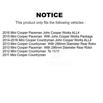 Plaquettes de frein à disque semi-métalliques arrière pour Mini Cooper Countryman Paceman SIM-1554