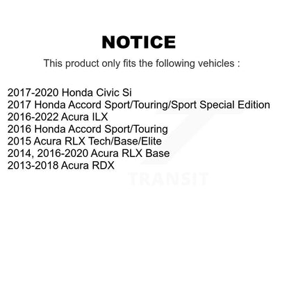 Plaquettes de frein à disque semi-métalliques avant, pour Honda Civic Acura RDX Accord ILX RLX