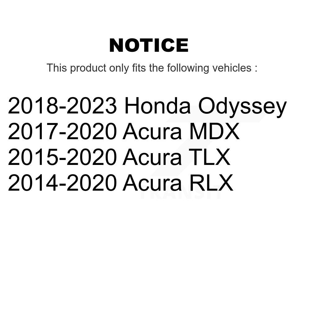 Plaquettes de frein à disque semi-métalliques arrière, pour Acura Honda Odyssey TLX MDX RLX SIM-1698