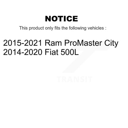 Plaquettes de frein à disque semi-métalliques avant pour Ram ProMaster City Fiat 500L SIM-1721