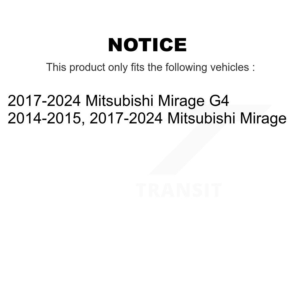 Plaquettes de frein à disque semi-métalliques avant pour Mitsubishi Mirage G4 SIM-1731