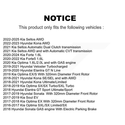 Plaquettes de frein à disque semi-métalliques avant, pour Hyundai Kona Kia Seltos Sonata Forte GT