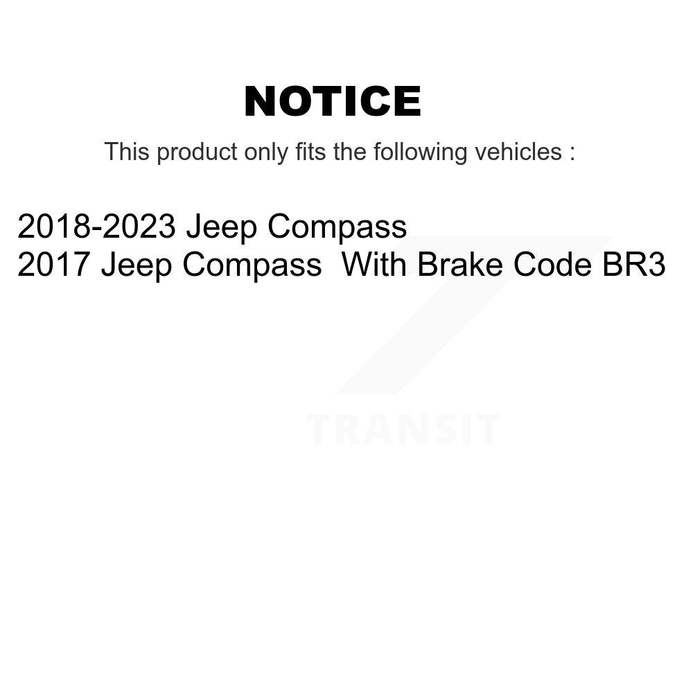 Plaquettes de frein à disque semi-métalliques arrière pour Jeep Compass SIM-2081
