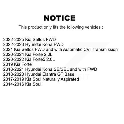 Plaquettes de frein à disque semi-métalliques avant, pour Kia Hyundai Kona Forte Soul Seltos GT