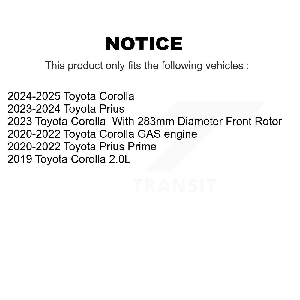 Plaquettes de frein à disque semi-métalliques avant pour Toyota Corolla Prius Prime SIM-2176