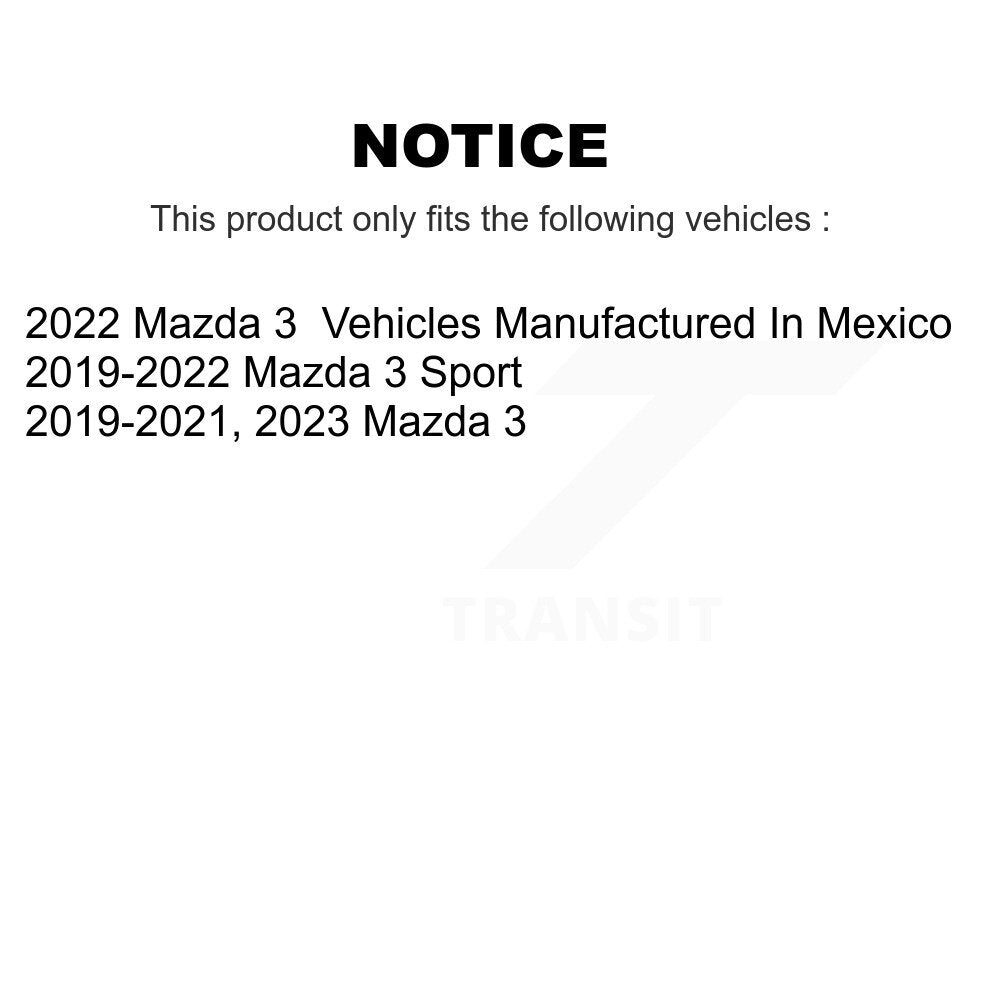 Plaquettes de frein à disque avant semi-métalliques pour Mazda 3 Sport SIM-2218