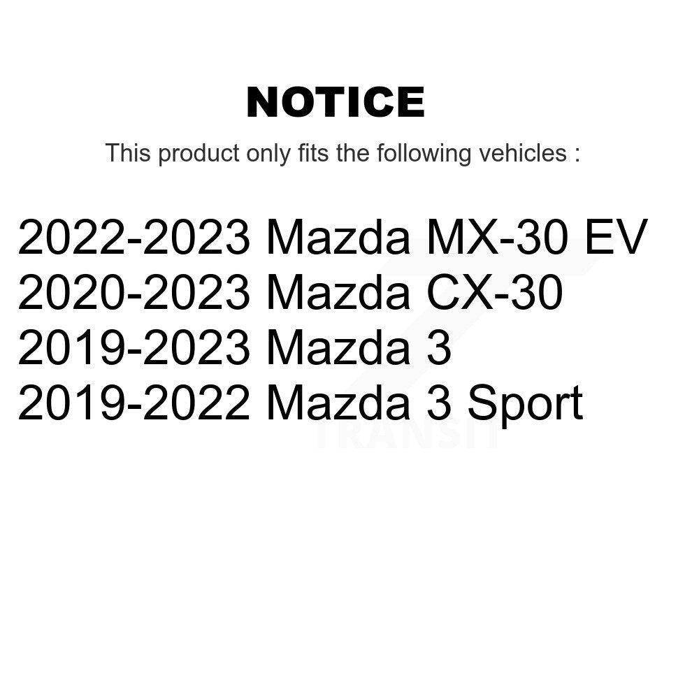 Plaquettes de frein à disque semi-métalliques arrière, pour Mazda 3 CX-30 Sport MX-30 EV SIM-2219