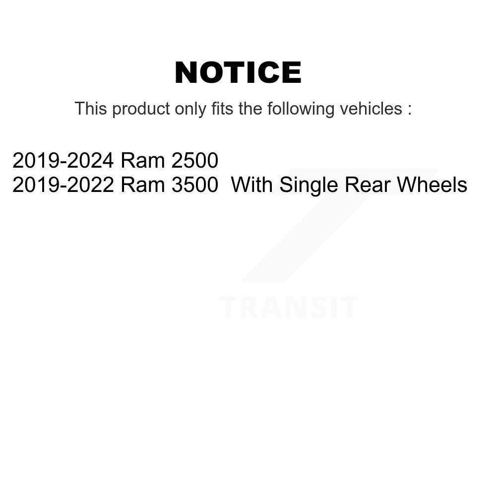 Plaquettes de frein à disque semi-métalliques arrière pour Ram 2500 3500 SIM-2225