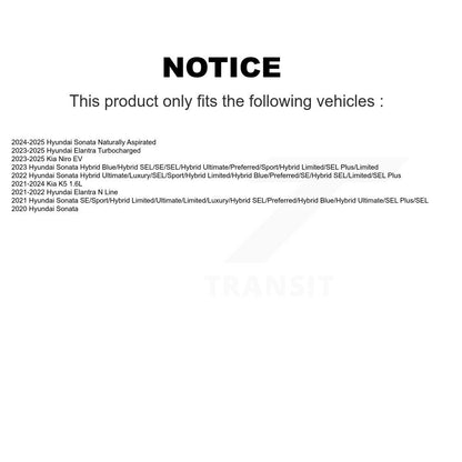 Plaquettes de frein à disque semi-métalliques avant, pour Hyundai Elantra Sonata Kia Niro EV K5
