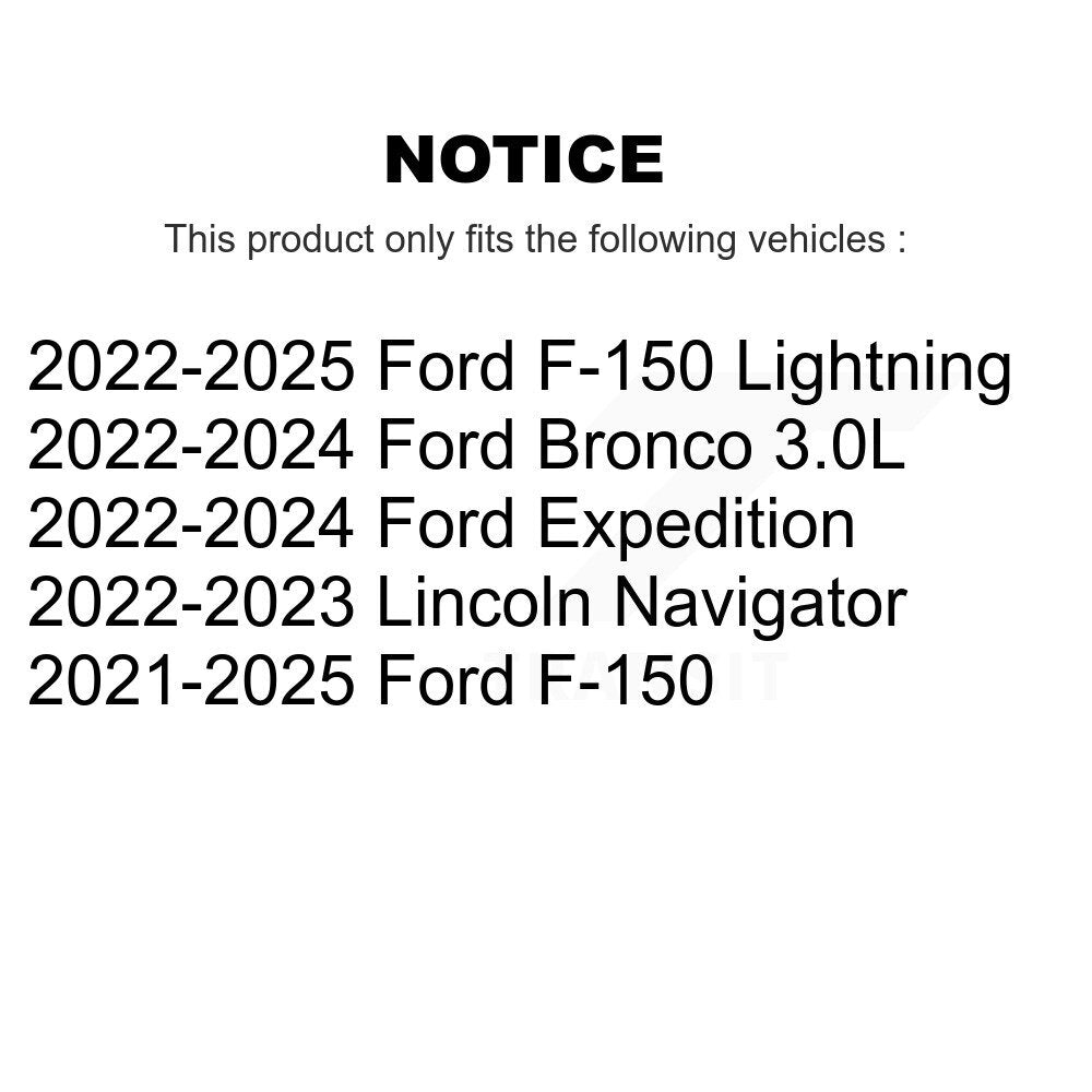 Plaquettes de frein à disque semi-métalliques avant pour Ford F-150 Bronco Lightning Expedition