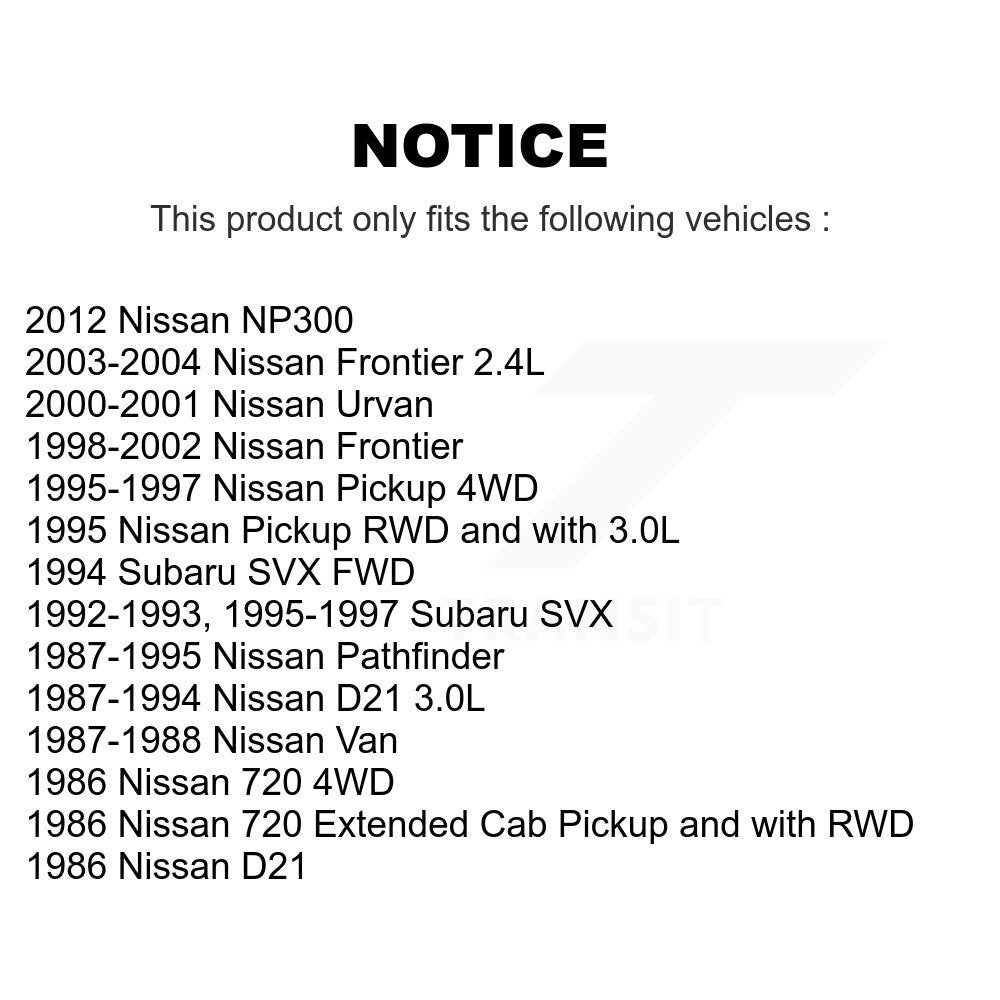 Plaquettes de frein à disque semi-métalliques avant, pour pick-up Nissan Frontier D21 Pathfinder