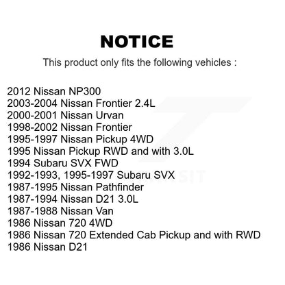 Plaquettes de frein à disque semi-métalliques avant, pour pick-up Nissan Frontier D21 Pathfinder