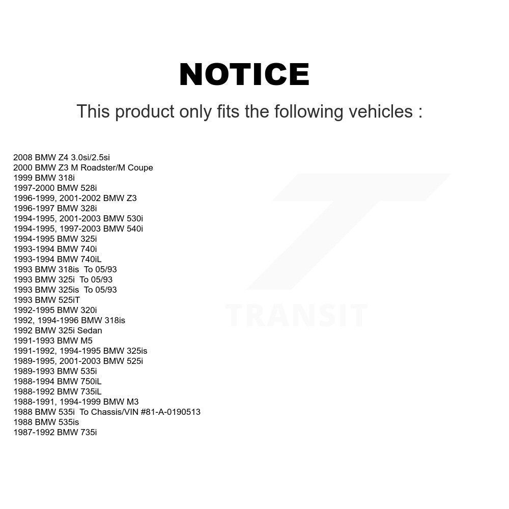 Plaquettes de frein à disque semi-métalliques arrière, pour BMW Z3 540i 530i 325i 528i 328i Z4 M3 M5
