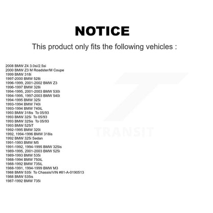 Plaquettes de frein à disque semi-métalliques arrière, pour BMW Z3 540i 530i 325i 528i 328i Z4 M3 M5