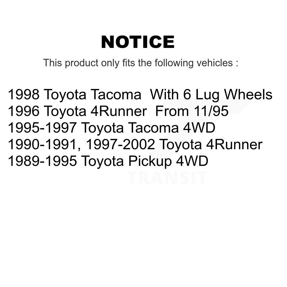 Plaquettes de frein à disque semi-métalliques avant, pour Toyota 4Runner Pickup Tacoma SIM-436A