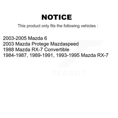 Plaquettes de frein à disque semi-métalliques arrière pour Mazda 6 RX-7 Protege SIM-482