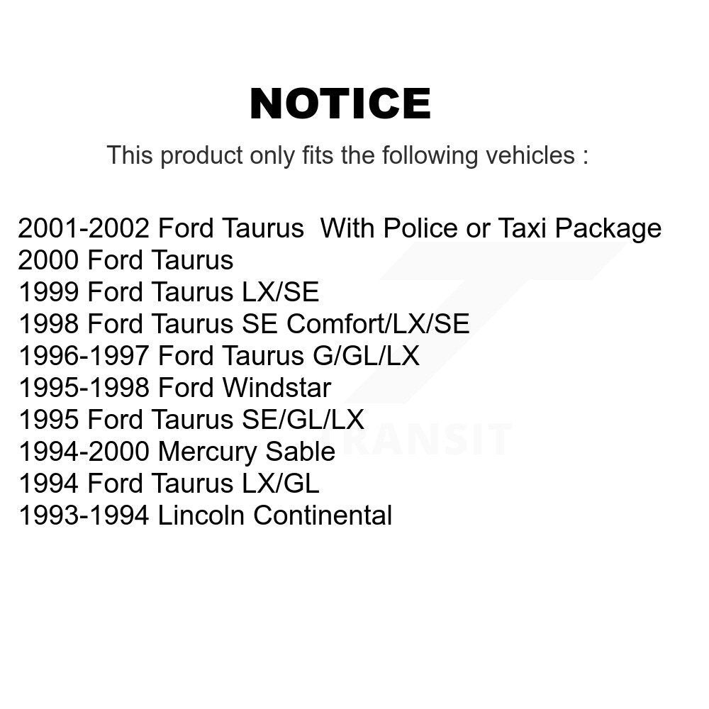 Plaquettes de frein à disque semi-métalliques avant, pour Ford Taurus Mercury Sable Windstar