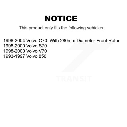 Plaquettes de frein à disque semi-métalliques avant, pour Volvo S70 850 V70 C70 SIM-618
