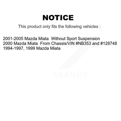 Plaquettes de frein à disque semi-métalliques avant pour Mazda Miata SIM-635