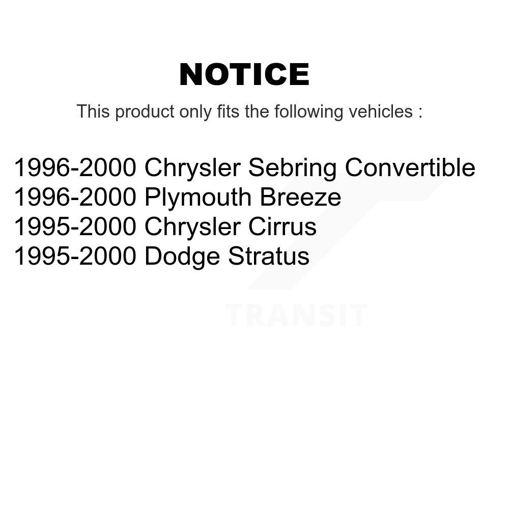 Plaquettes de frein à disque semi-métalliques avant, pour Chrysler Sebring Cirrus Dodge Stratus