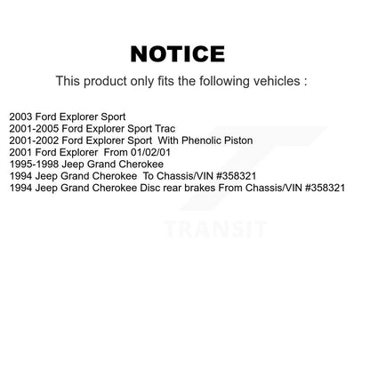 Plaquettes de frein à disque semi-métalliques arrière, pour Ford Explorer Sport Trac Jeep Grand
