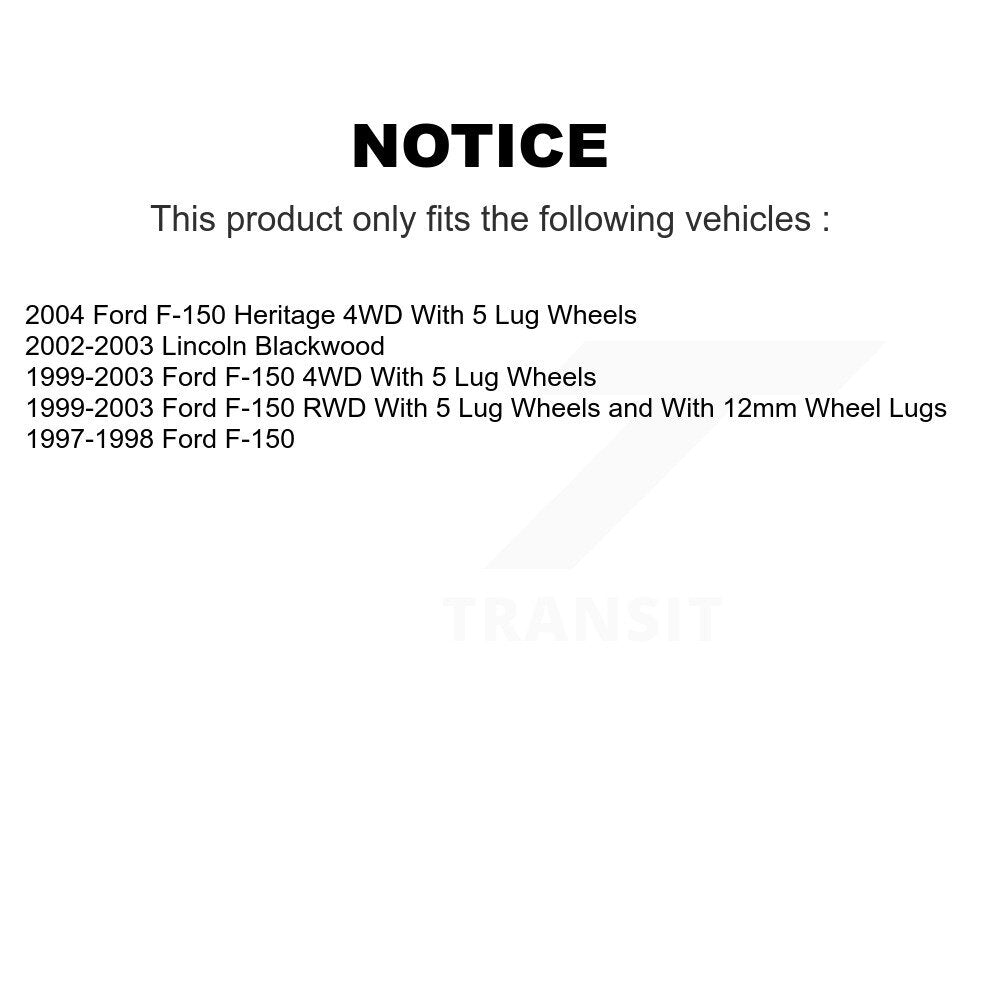 Plaquettes de frein à disque semi-métalliques avant, pour Ford F-150 Heritage Lincoln Blackwood