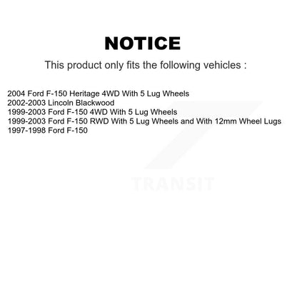 Plaquettes de frein à disque semi-métalliques avant, pour Ford F-150 Heritage Lincoln Blackwood