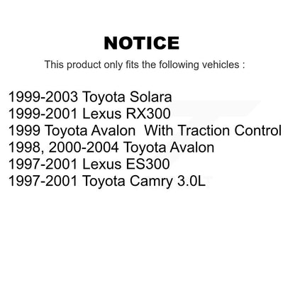 Plaquettes de frein à disque semi-métalliques avant, pour Toyota Camry Lexus Solara Avalon RX300