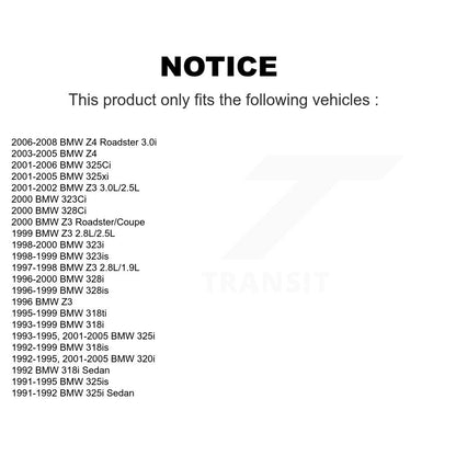 Plaquettes de frein à disque semi-métalliques avant, pour BMW Z4 Z3 325i 325Ci 328i 320i 325xi
