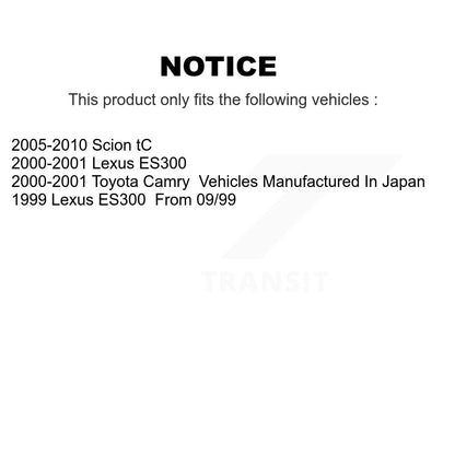 Plaquettes de frein à disque semi-métalliques arrière, pour Toyota Camry Lexus ES300 Scion tC SIM-83