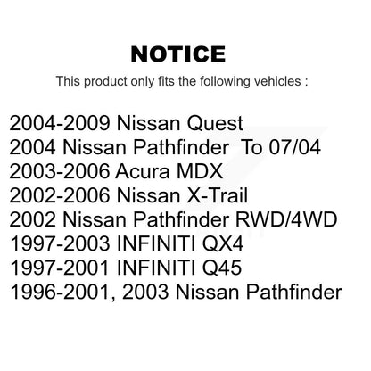 Plaquettes de frein à disque semi-métalliques avant, pour Nissan x-trail Pathfinder Acura MDX QX4