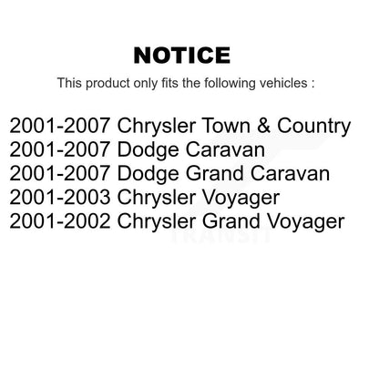 Plaquettes de frein à disque semi-métalliques arrière pour Dodge Grand Caravan Chrysler Town &