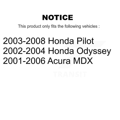 Plaquettes de frein à disque semi-métalliques arrière pour Honda Pilot Acura MDX Odyssey SIM-865