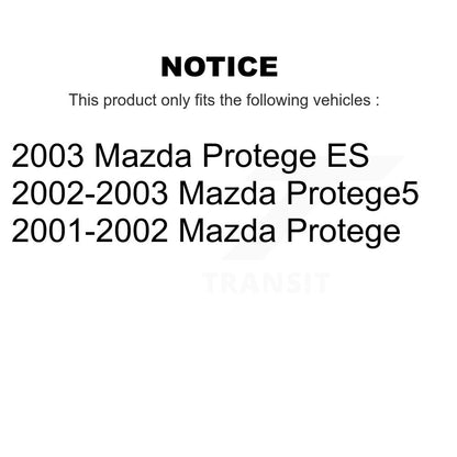 Plaquettes de frein à disque semi-métalliques arrière pour Mazda Protege Protege5 SIM-892