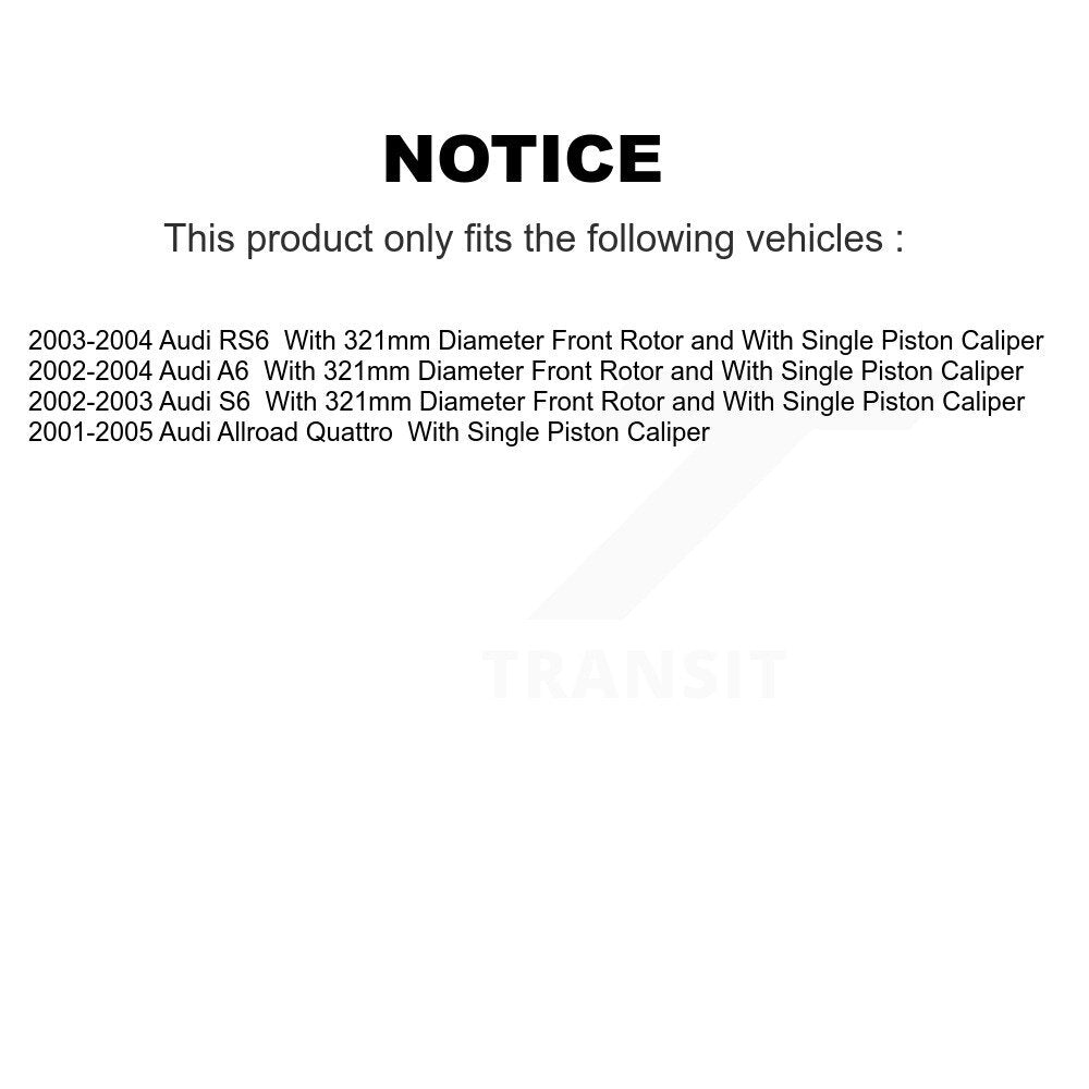 Plaquettes de frein à disque semi-métalliques avant, pour Audi Allroad Quattro RS6 S6 A6 SIM-915
