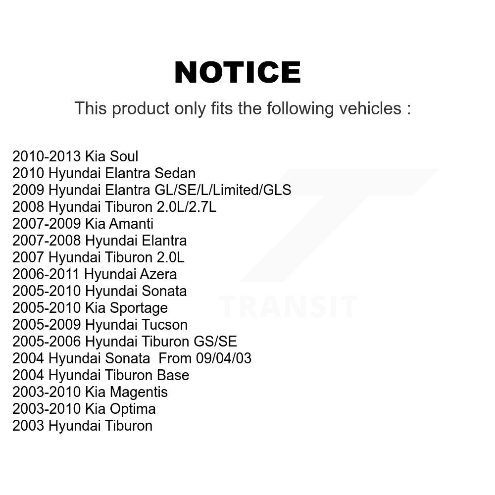 Plaquettes de frein à disque semi-métalliques avant, pour Hyundai Elantra Kia Soul Sonata Tucson