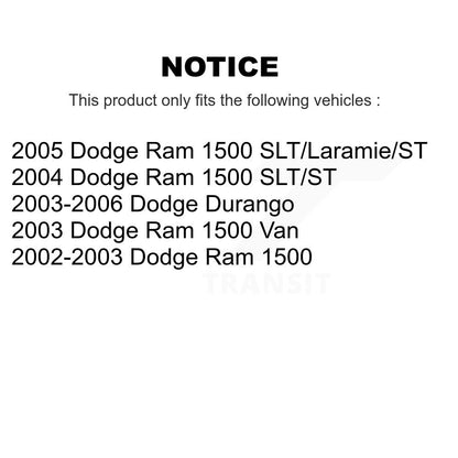Plaquettes de frein à disque semi-métalliques avant, pour Dodge Ram 1500 Durango Van SIM-966
