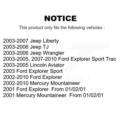 Étrier de frein arrière gauche pour Jeep Ford Liberty Explorer Wrangler Sport Trac TJ