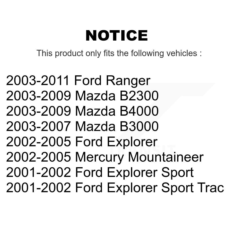 Étrier de frein avant gauche pour Ford Ranger Mazda Explorer B4000 B3000 B2300 Sport