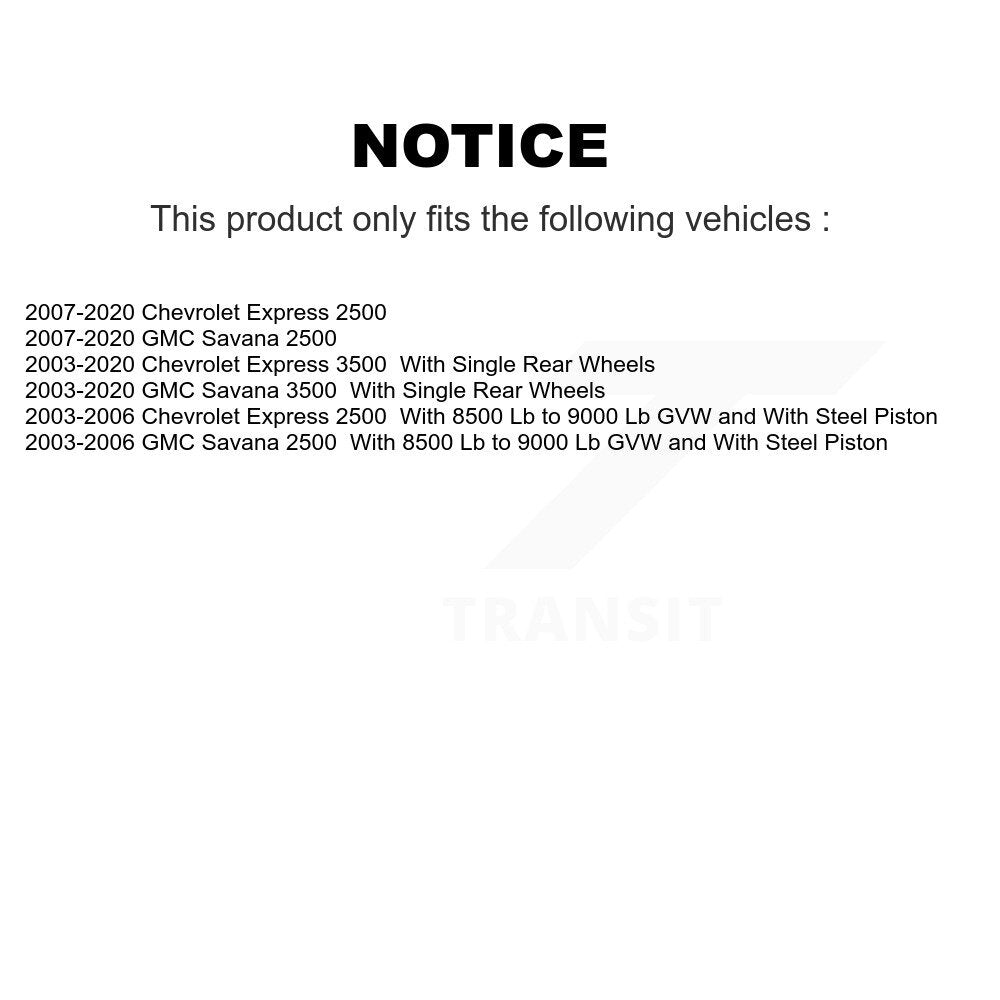 Étrier de frein à disque arrière gauche pour GMC Chevrolet Savana 2500 Express 3500