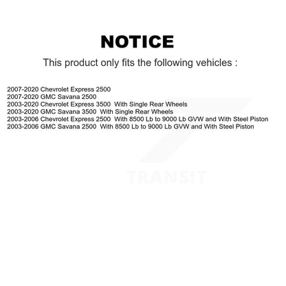 Étrier de frein à disque arrière droit, pour GMC Chevrolet Savana 2500 Express 3500