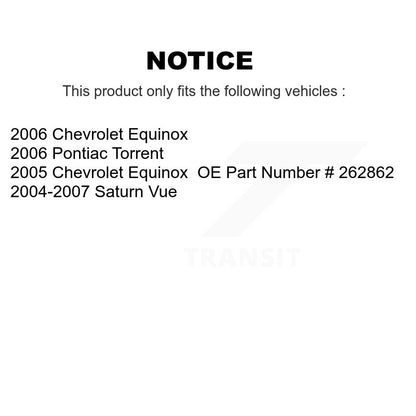 Étrier de frein à disque avant droit, pour Chevrolet Equinox Saturn Vue Pontiac Torrent