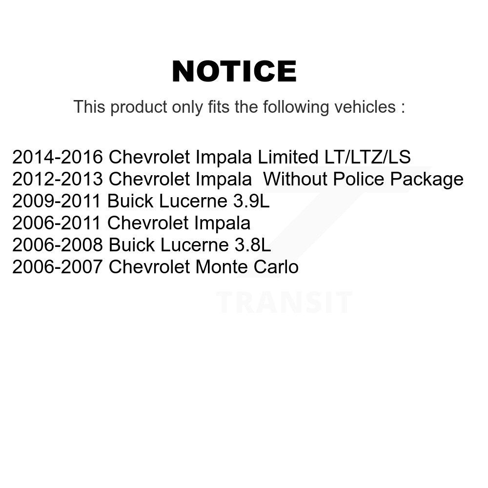 Étrier de frein avant gauche pour Chevrolet Impala Buick Lucerne Monte Carlo Limited