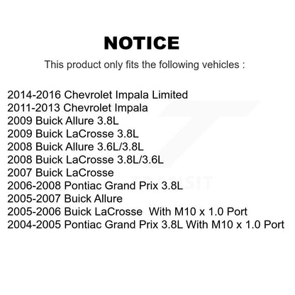 Étrier de frein arrière droit pour Buick Chevrolet Impala LaCrosse Pontiac Grand Prix